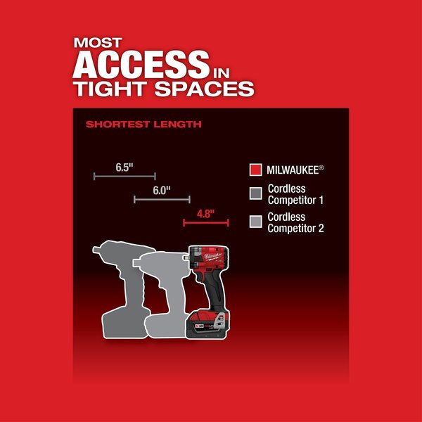 M18 FUEL 3/8 in. Compact Impact Wrench with Friction Ring (Tool Only)