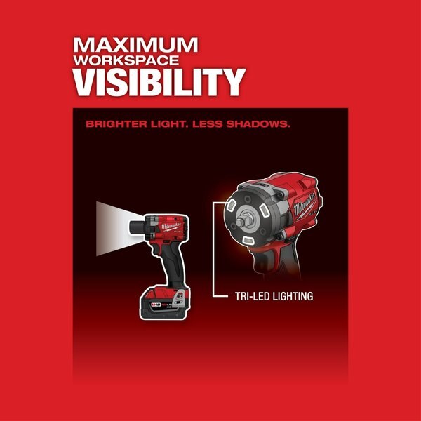M18 FUEL 3/8 in. Compact Impact Wrench with Friction Ring (Tool Only)