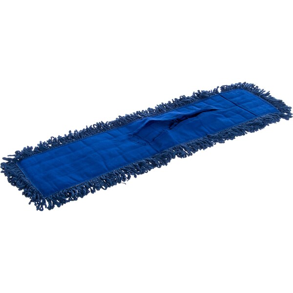 5 in x 24 in Launderable Dust Mop, Blue, PK12