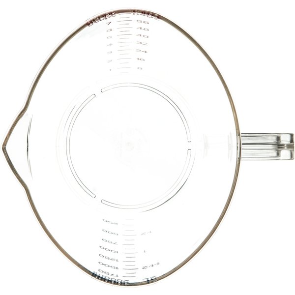 Commercial Measuring Cup, 1/2 gal., Cl, PK6