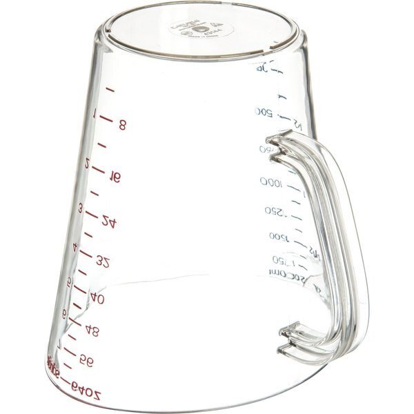 Commercial Measuring Cup, 1/2 gal., Cl, PK6