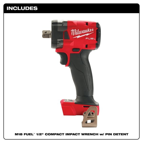 M18 FUEL 1/2 in. Compact Impact Wrench with Pin Detent (Tool Only)