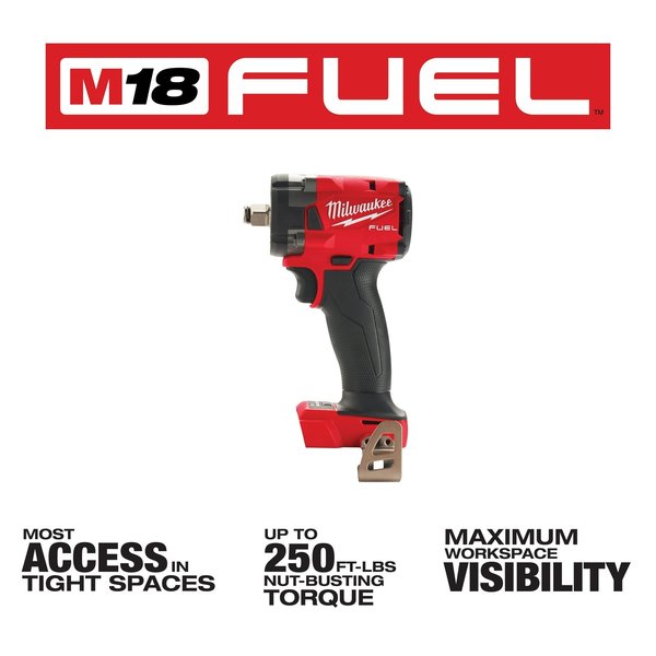 M18 FUEL 1/2 in. Compact Impact Wrench with Friction Ring (Tool Only)