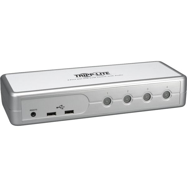 KVM, 4-Port, DVI, Audio, Cables, USB