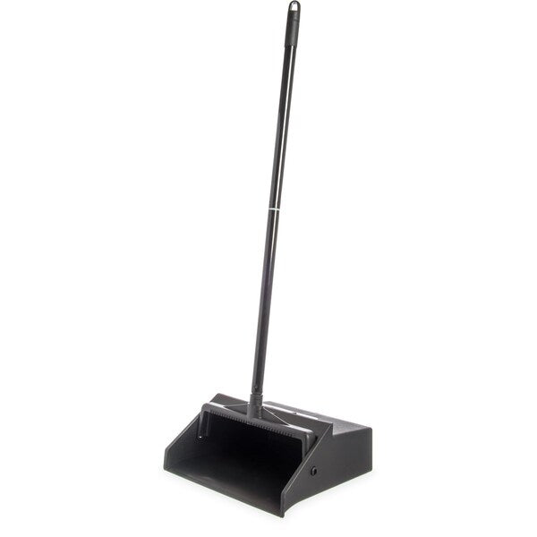 Lobby Dust Pan w/2-Pc Handle, Black