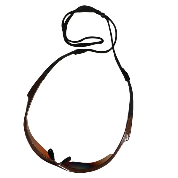 Polarized Safety Glasses, Wraparound Brown Polycarbonate Lens, Scratch-Resistant