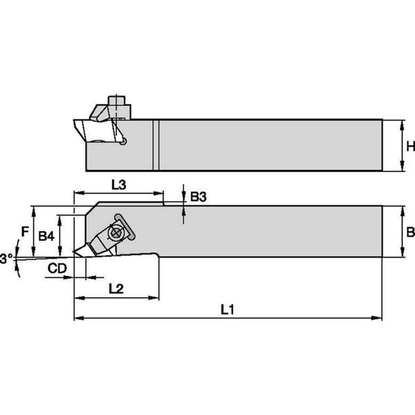 Thread Turning Toolholder, NASL082D