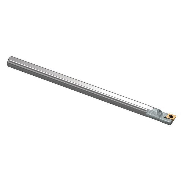 Indexable Boring Bar, A06MSCLPL2, 6 in L, High Speed Steel, 80 Degrees  Diamond Insert Shape