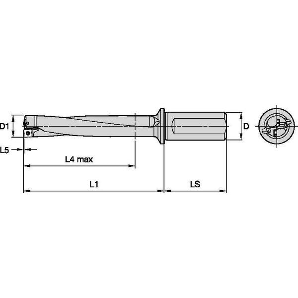 Indexable Insert Drill, 1-1/2