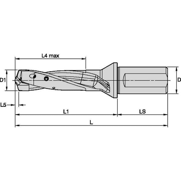 Modular Drill, 114.00mm Drill Depth