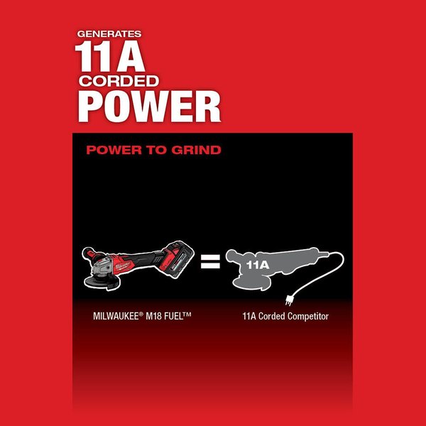 M18 FUEL 4-1/2 in. / 5 in. Braking Grinder with ONE-KEY with Lock-On Slide Switch (Tool Only)