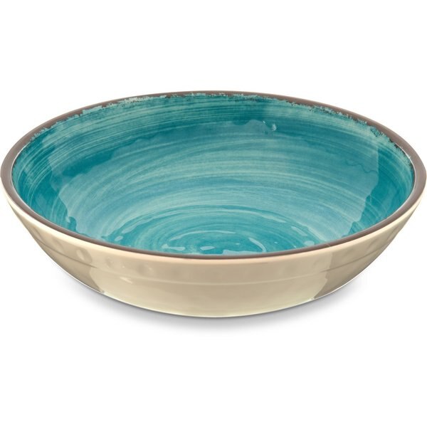 Melamine Cereal Bowl, 35.5 oz., Aqua, PK12