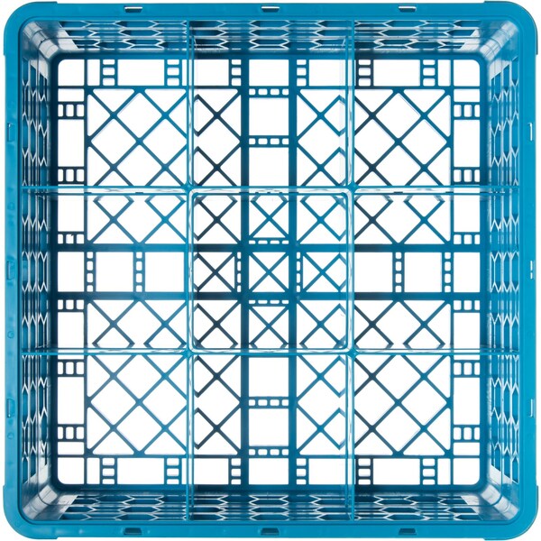 Glass Rack w/2 Extenders, 9 Comp, PK3
