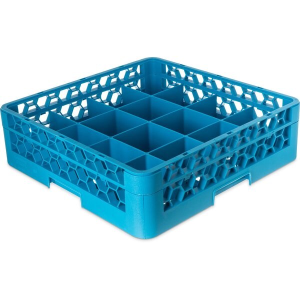 Tilted Cup Rack w/1 Open Ext, 16 Comp, PK4