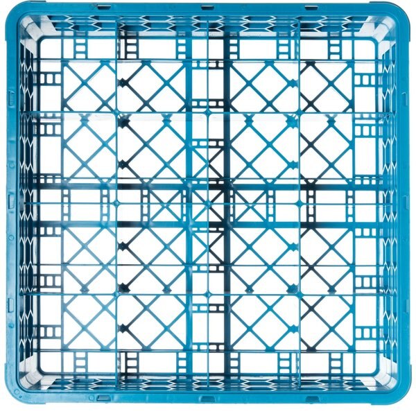 Tilted Cup Rack w/1 Open Ext, 16 Comp, PK4