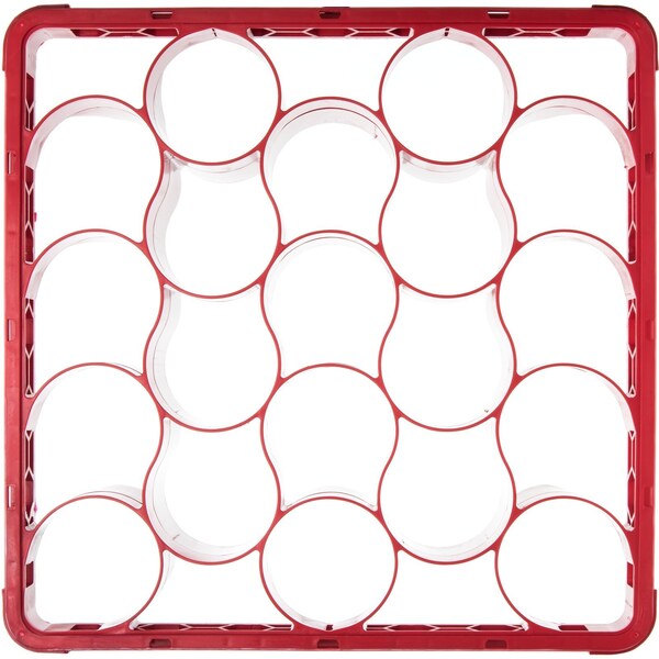 Long Glass Rack Ext, 20 Comp, Rd, PK4