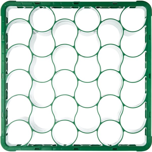 Long Glass Rack Ext, 30 Comp, Grn, PK4