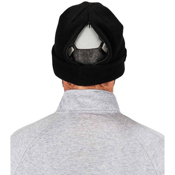 Knit Cap with Bump Cap, Universal, Black