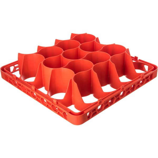 Long Glass Rack Ext, 20 Comp, Org, PK4