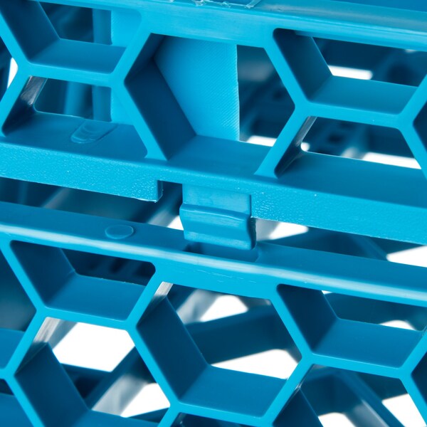 Shrt Glass Rack Ext, 20 Comp, Blu, PK6