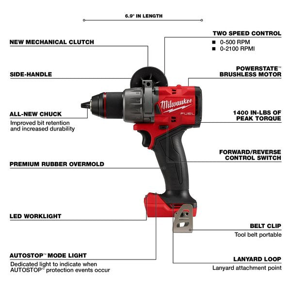M18 FUEL 1/2 in. Drill/Driver (Tool Only)