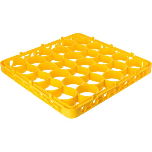 Shrt Glass Rack Ext, 30 Comp, Ylw, PK6