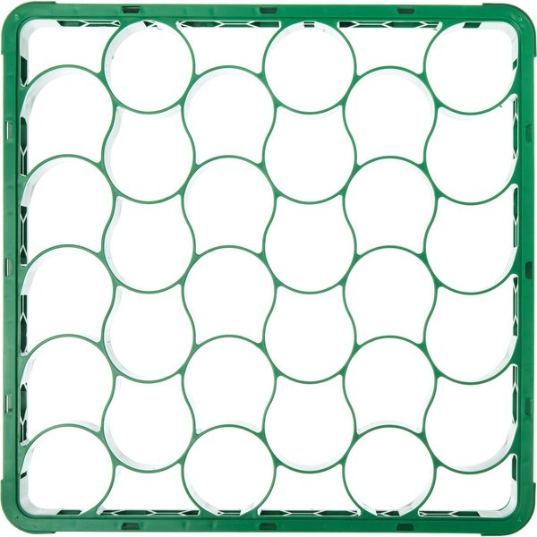 Shrt Glass Rack Ext, 30 Comp, Grn, PK6