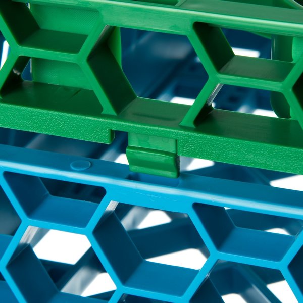 Shrt Glass Rack Ext, 30 Comp, Grn, PK6