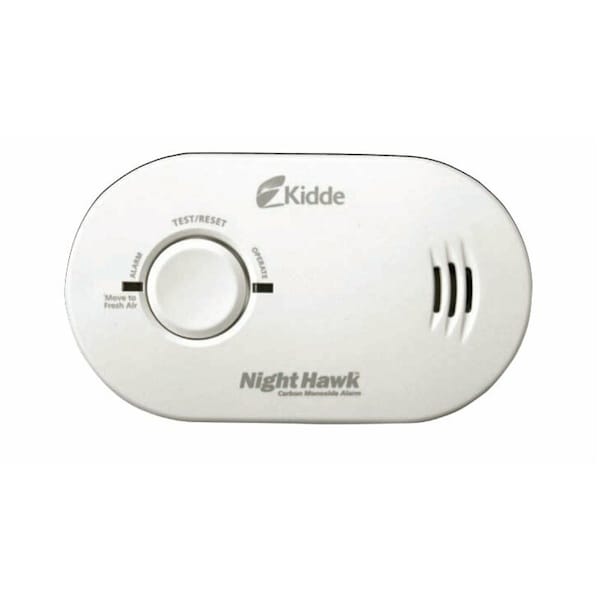 Carbon Monoxide Alarm, Electrochemical Sensor, 85 dB @ 10 ft Audible Alert, (3) AA Batteries