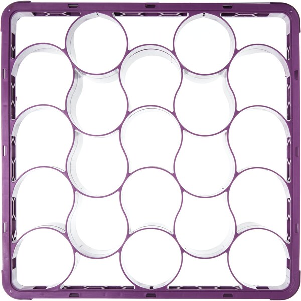 Long Glass Rack Ext, 20 Comp, Lavender, PK4