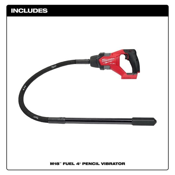 M18 FUEL 4 ft. Concrete Pencil Vibrator (Tool Only)