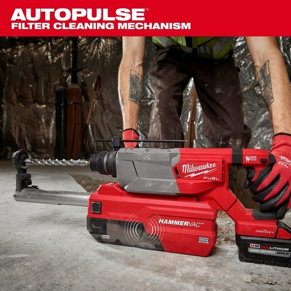 M18 FUEL HAMMERVAC Dedicated Dust Extractor for M18 FUEL 1-1/4 in. SDS-Plus D-Handle Rotary Hammer