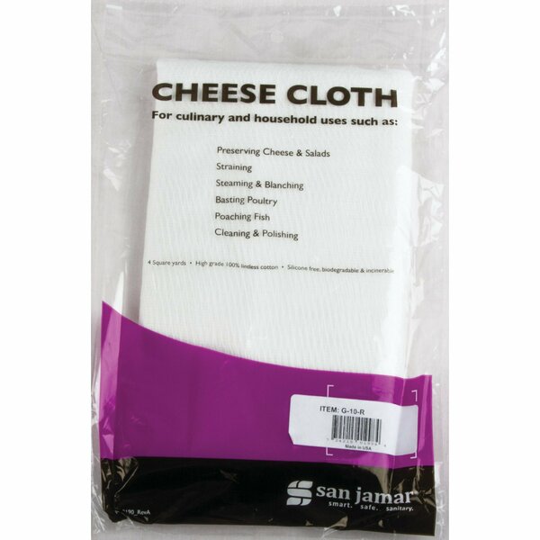 Cheese Cloth, Grade10, White, 4sq. Yards
