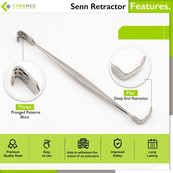 Senn Retractors, Blunt, 6.25