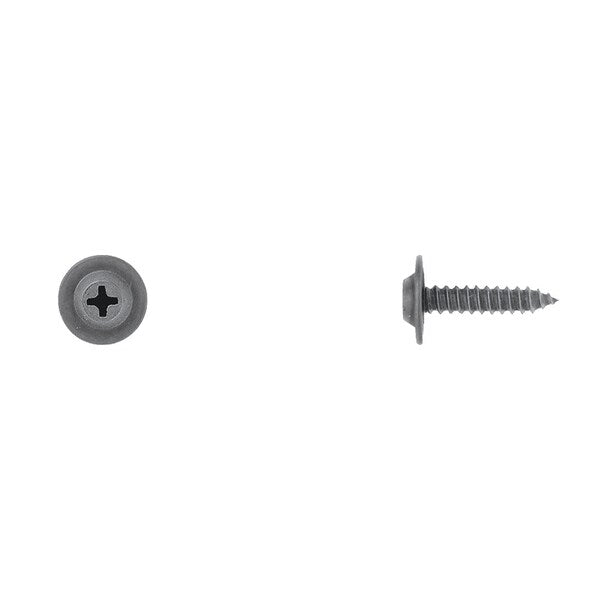 Blk Flat Top Phil Screws 8X3/4