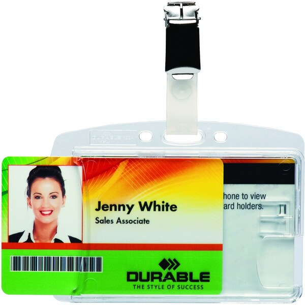 ID Badge Holder, Shell Style, PK25