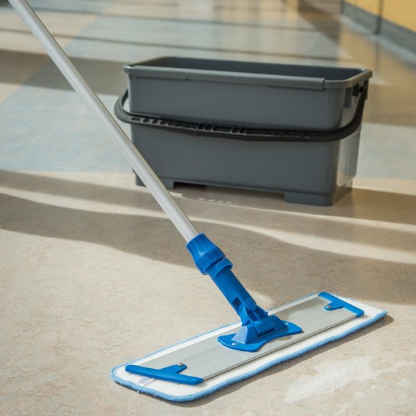 Wet Mop, Blue, Microfiber, PK12, 363321814