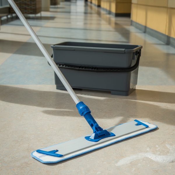 Wet Mop, Blue, Microfiber, PK12, 363322414