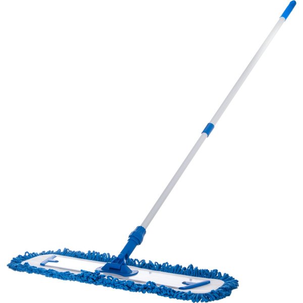 Dust Mop, Blue, Microfiber, PK12