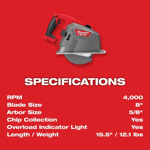 M18 FUEL 8 in. Metal Cutting Circular Saw (Tool Only)