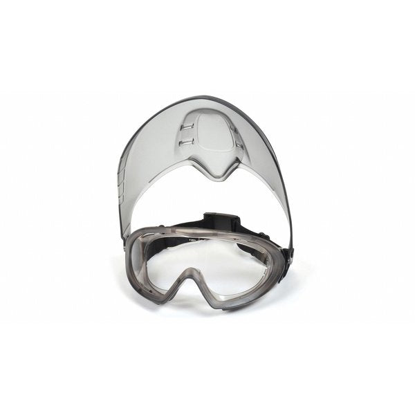 Goggles and Faceshield, Anti-Fog/Anti-Static/Anti-Scratch, ANSI Dust/Splash Rating D3, Gray