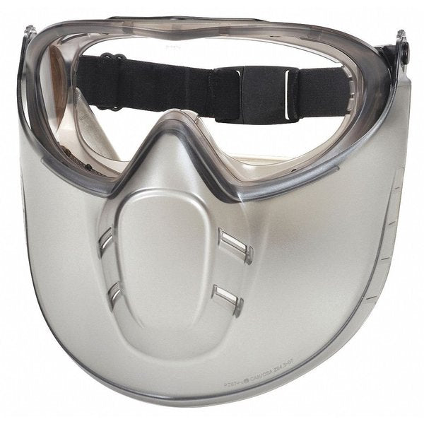 Goggles and Faceshield, Anti-Fog/Anti-Static/Anti-Scratch, ANSI Dust/Splash Rating D3, Gray