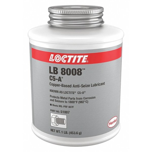 Anti-Seize Lubricant, Copper Base, 1 lb Brush-Top Container, LB 8008, C5-A