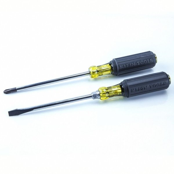 Screwdriver Set, General Purpose, Multi-Application, Ergonomic Grip, Black/Yellow, 8-Piece