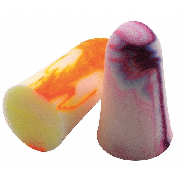 SparkPlugs Disposable Uncorded Ear Plugs, Bullet Shape, NRR 33 dB, Multi-Color, 200 Pairs