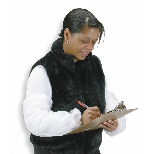 Disposable Sleeve, Polypropylene, Serged Seam, 18.5 in Length, 12.5mil Thick, White, 200 Pack