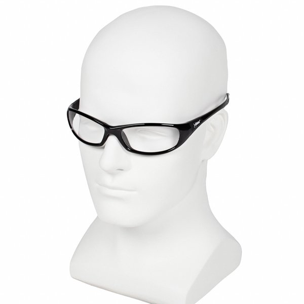 V40 Hellraiser Safety Glasses, Anti-Fog, Scratch Resistant, Black Full-Frame, Clear Lens