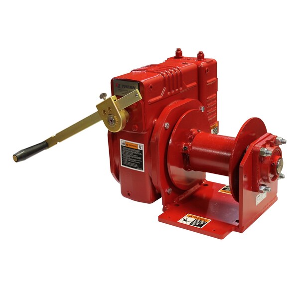 Worm Gear Hand Winch, 4000Lb For Pulling