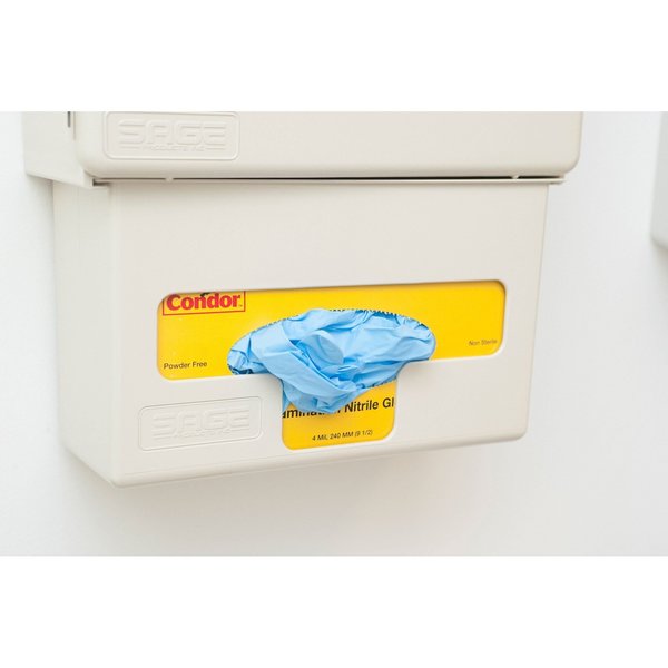 Disposable Gloves, Nitrile, Powder-Free, 3 mil, Blue, Large (Size 9), 100 Pack
