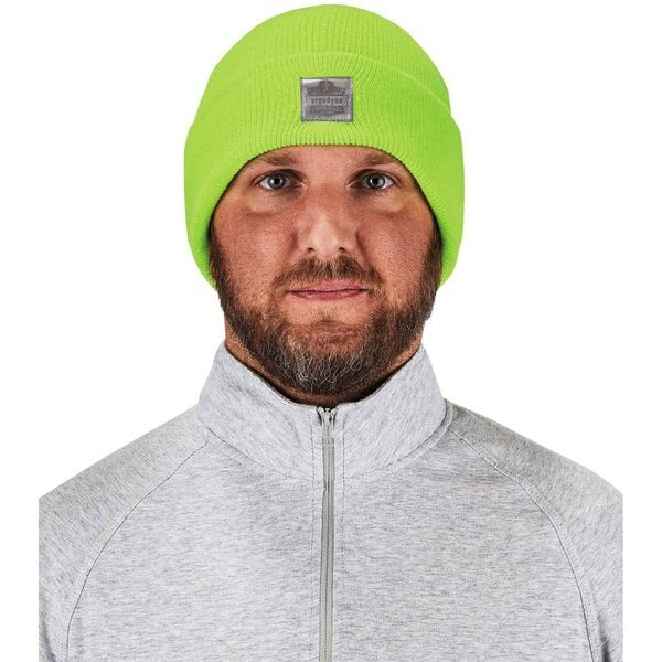 Knit Cap, Over The Head, Universal, Lime